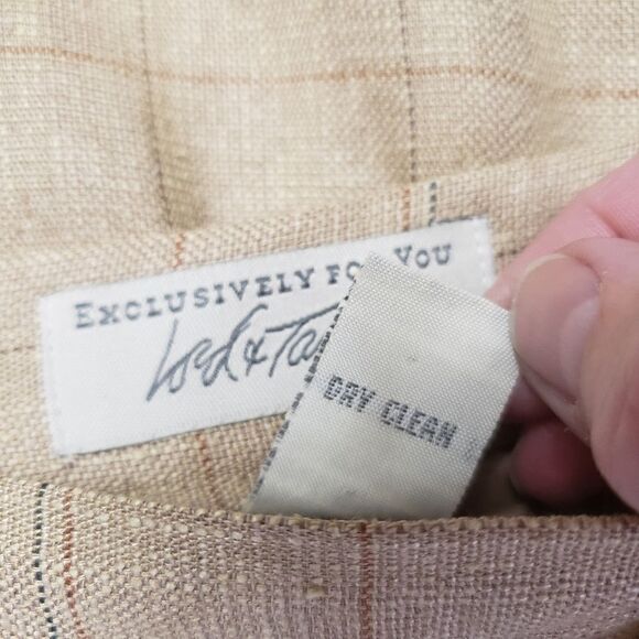 VINTAGE LORD & TAYLOR Plaid Silk-blend Skirt - Picture 9 of 9